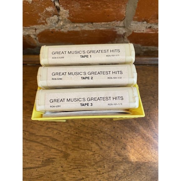 Vintage Great Music’s Greatest Hits 8 Track Tape Set 1-3. Pre-owned - Picture 1 of 5